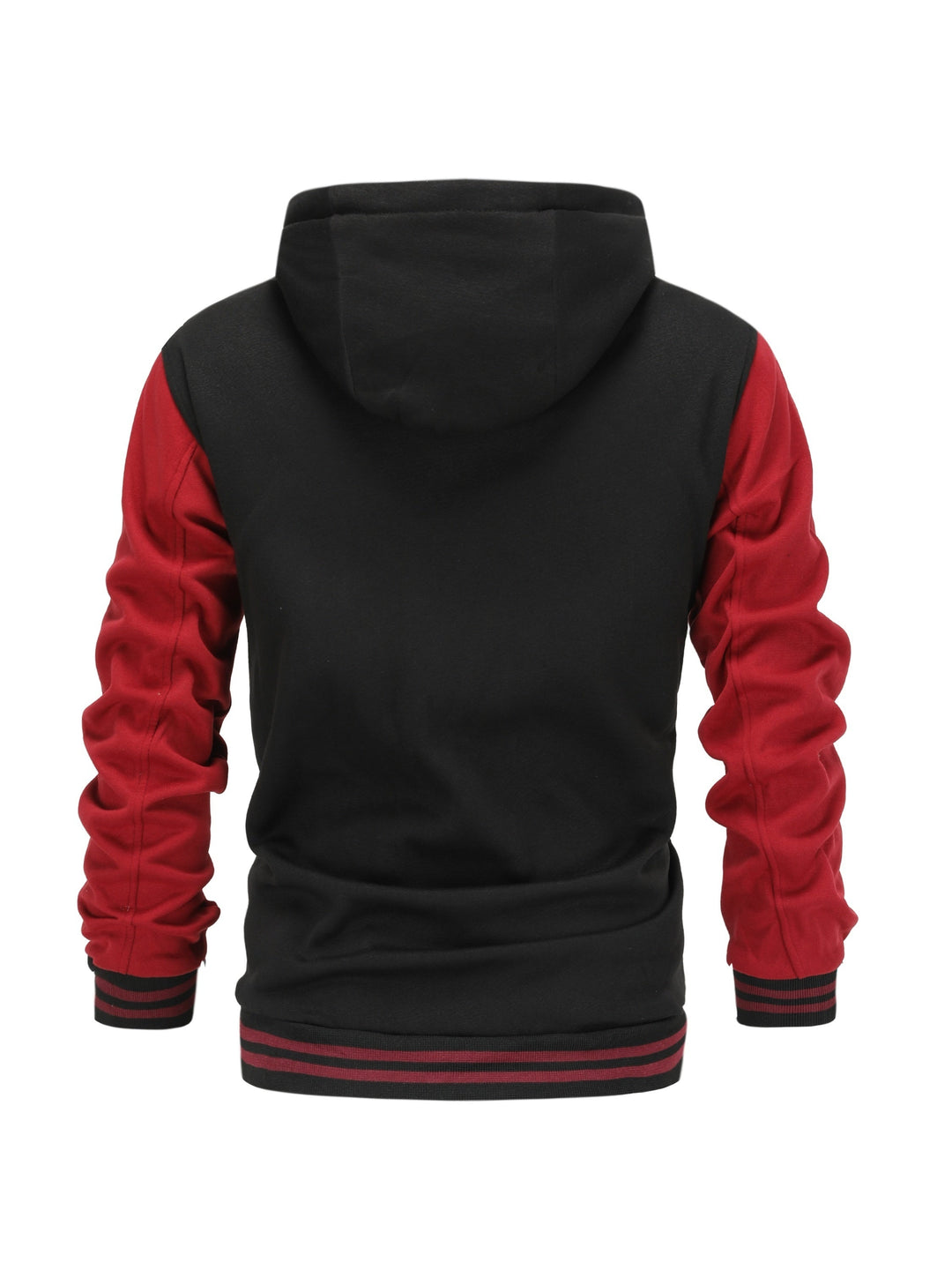 Askhat - Long Sleeve Hooded Baseball Jacket