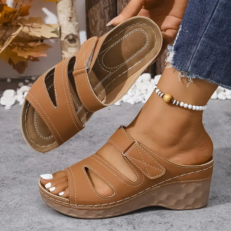 Rowella - Stylish Wedge Sandal With Strap
