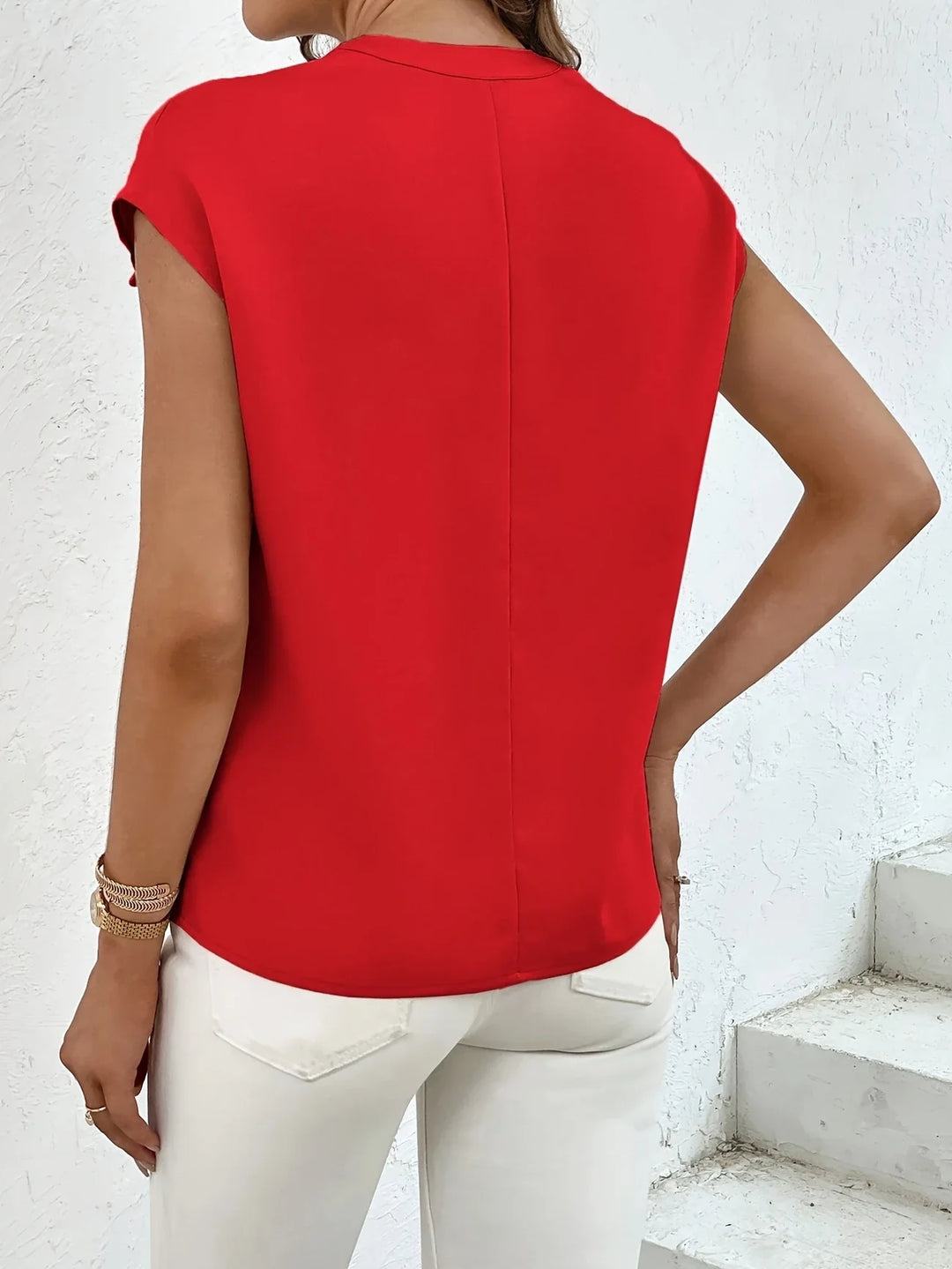 Marquita - Summer Casual Short Sleeve Shirt With Pockets