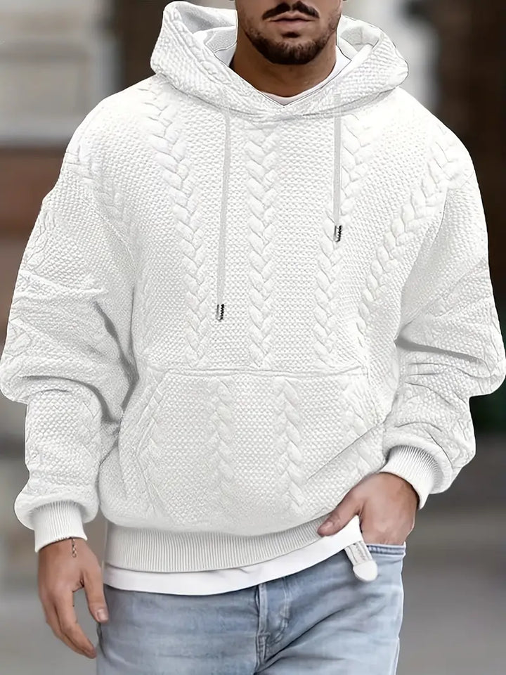 Justus - Long Sleeve Hooded Knit Sweater