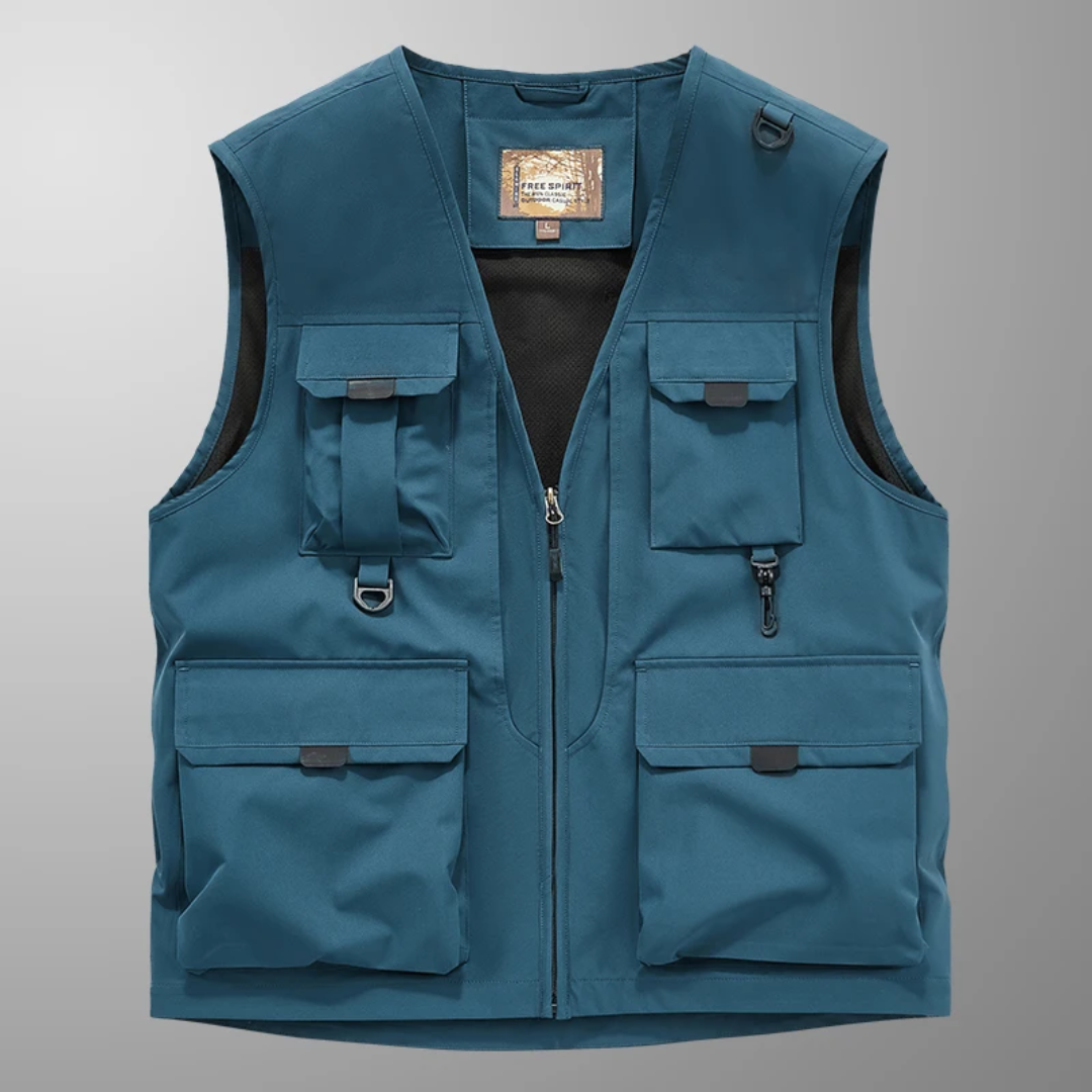 Mose - Breathable Multi Pocket Cargo Vest