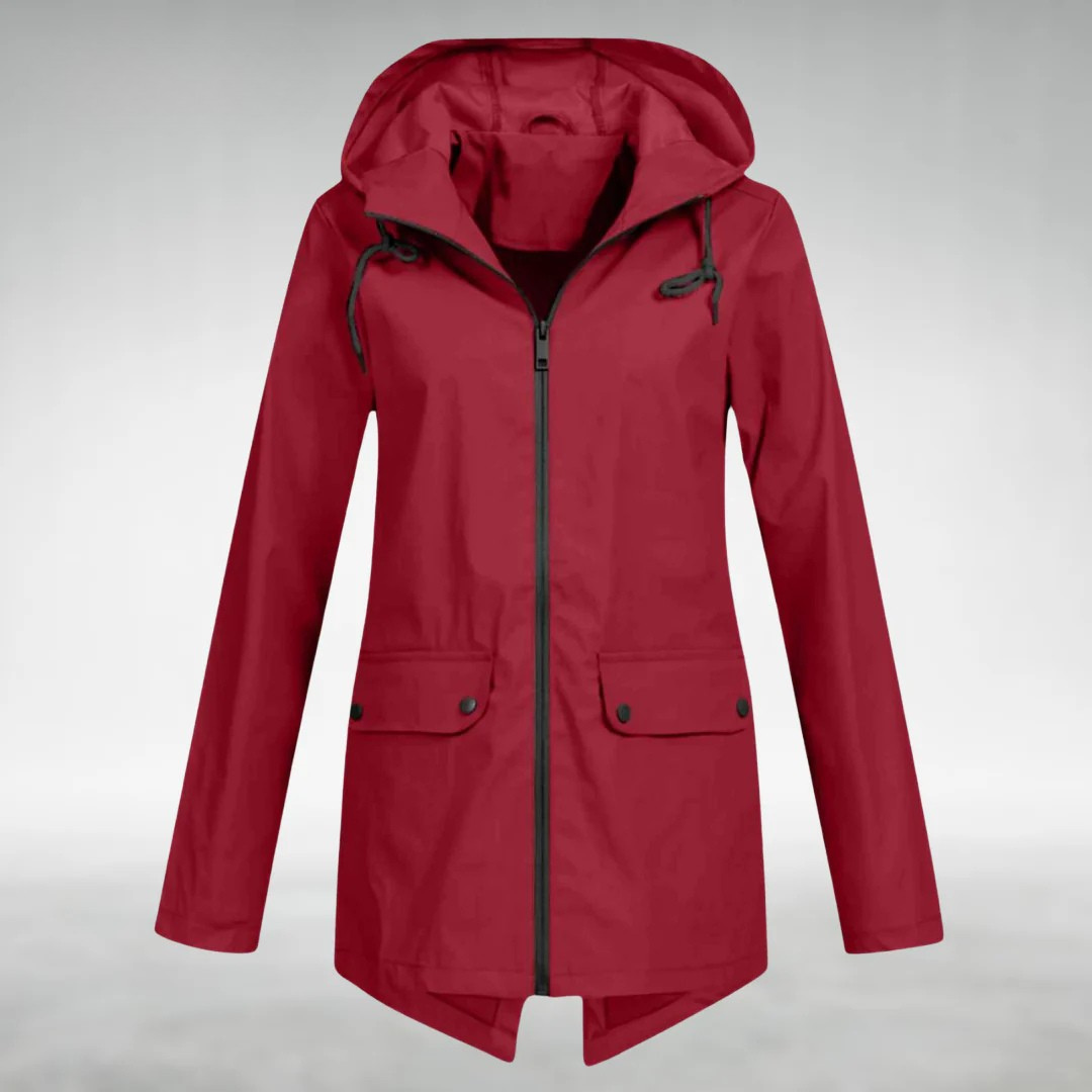 Jalena - Waterproof Hooded Jacket With Pockets