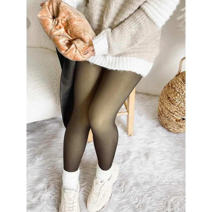 Valesia - Fleece Lined Translucent Tights