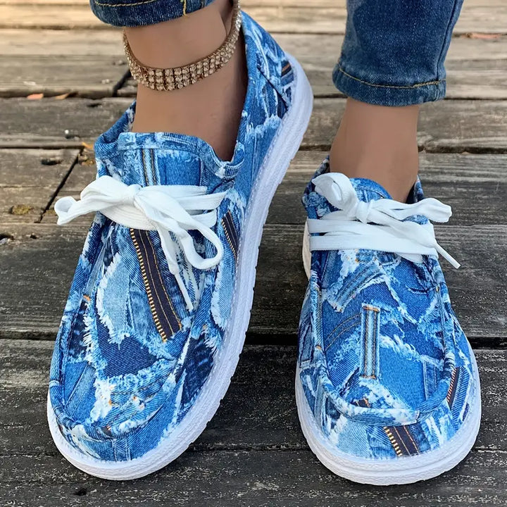 Ulanda - Non Slip Denim Print Sneaker