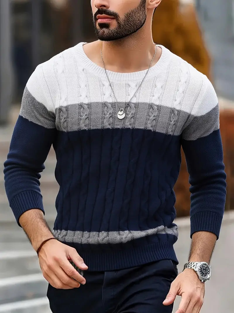 Watkins - Casual Long Sleeve Knitted Sweater