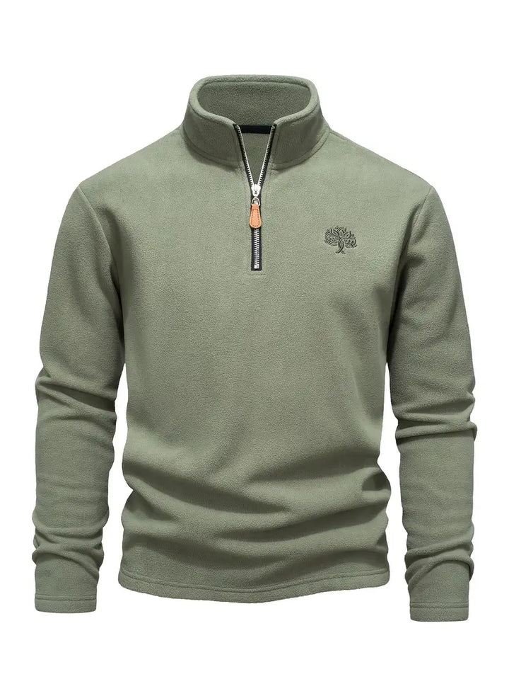 Lamar - Long Sleeve Sweatshirt With Half Zipper