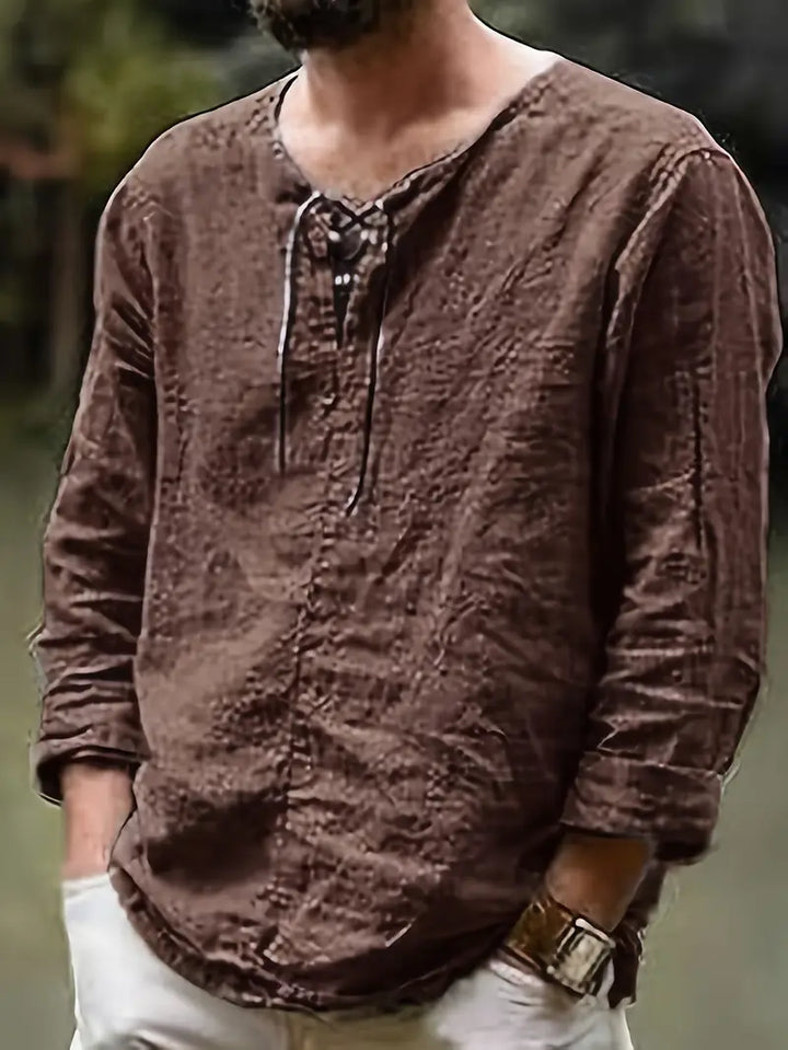 Pawel - Cotton Long Sleeve Shirt