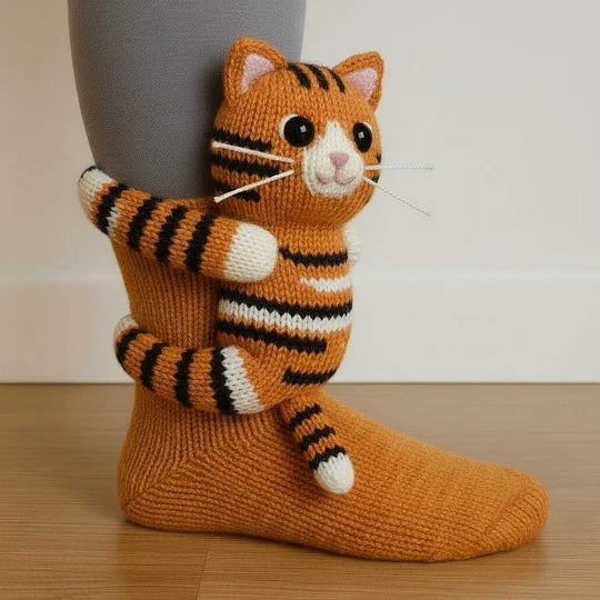 CozyCritters - Knitted Animal Cozy Socks