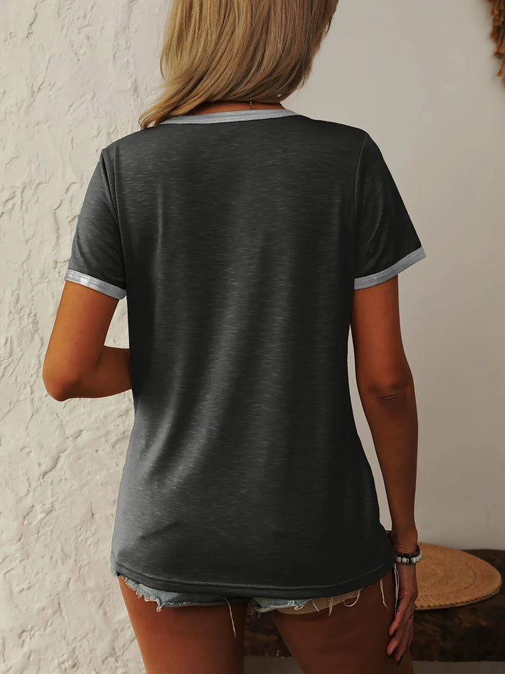 Krissy - Casual Crew Neck T-Shirt