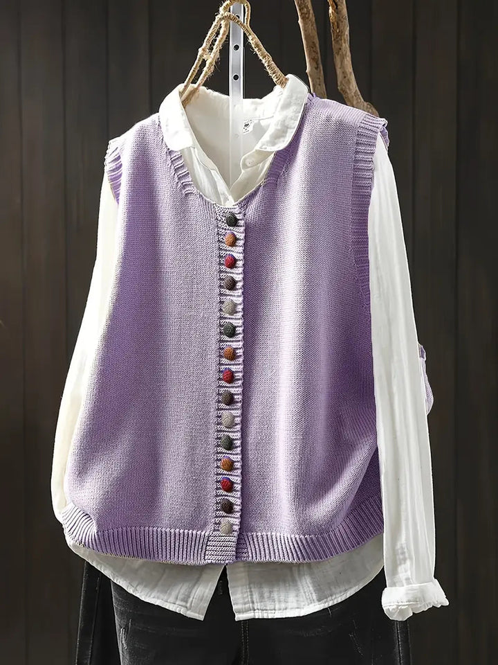 Toriana -  SleeveLess Knitted Vest