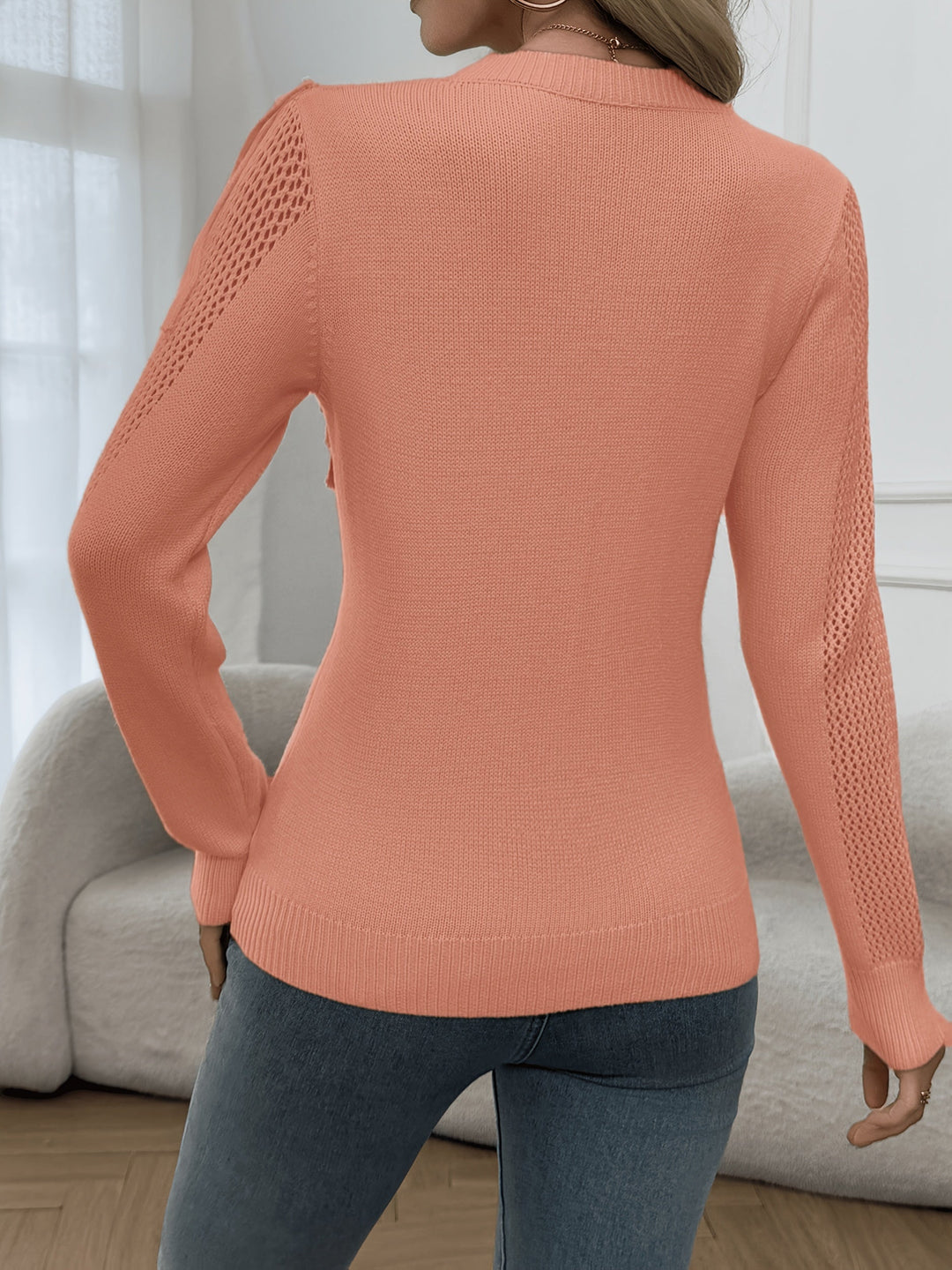 Thindra - Fringed Sweater With Long Sleeve