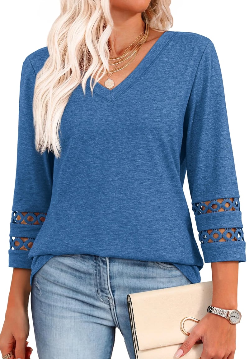 Ruthie - Long Sleeve V-Neck Shirts