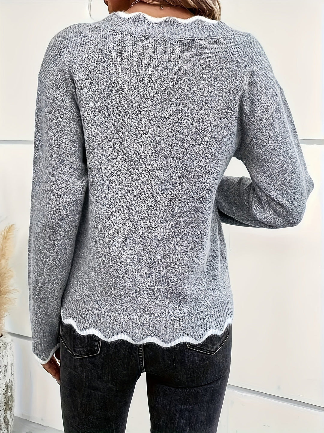 Coleen - Long Sleeve Knitted Sweater