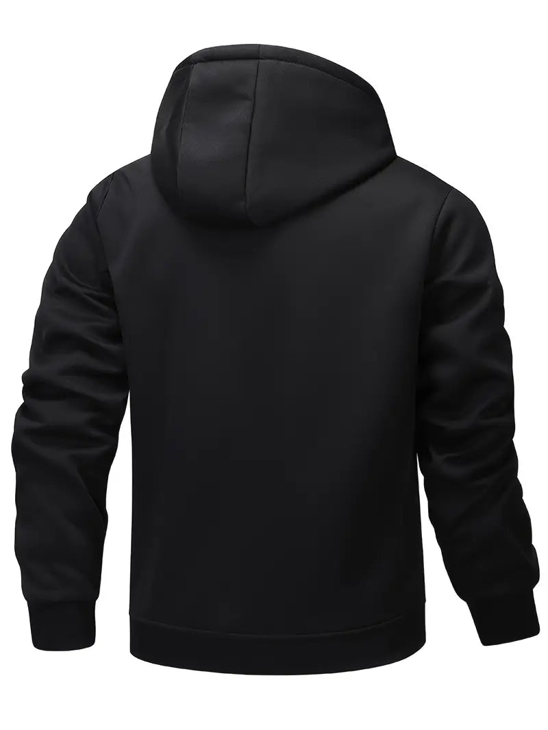 Helge - Casual Long Sleeve Zip-Up Hoodie