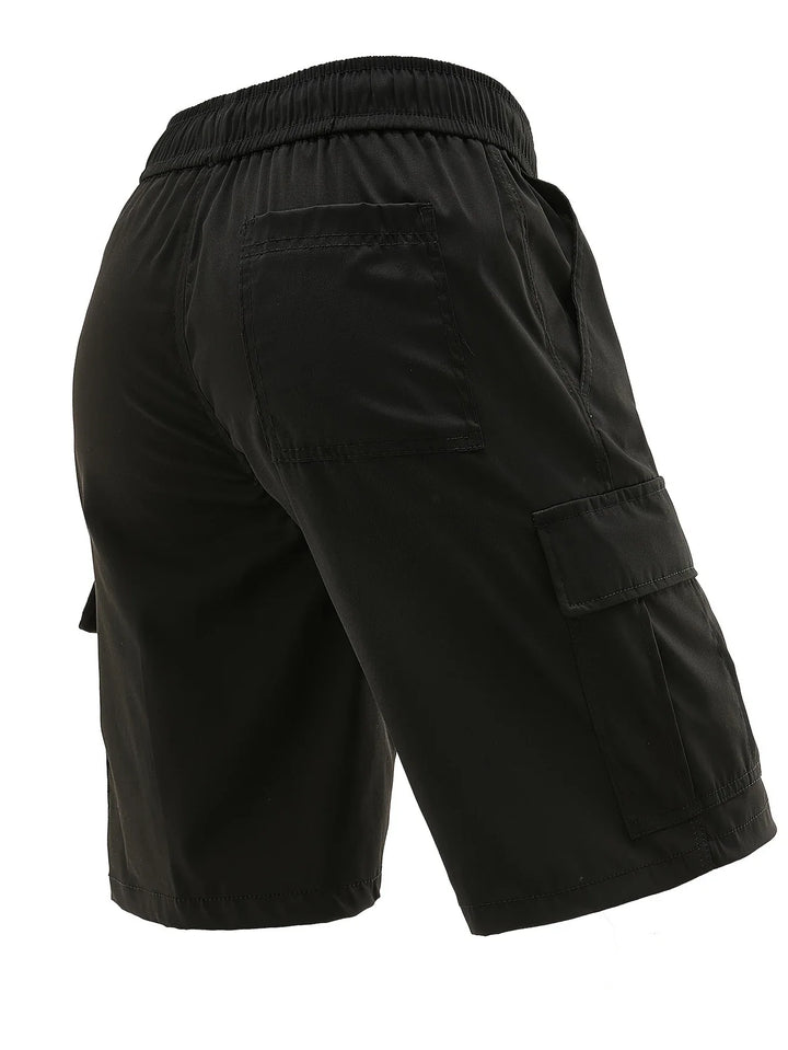 Lewand - Elegant Loose Fit Cargo Shorts With Side Pocket