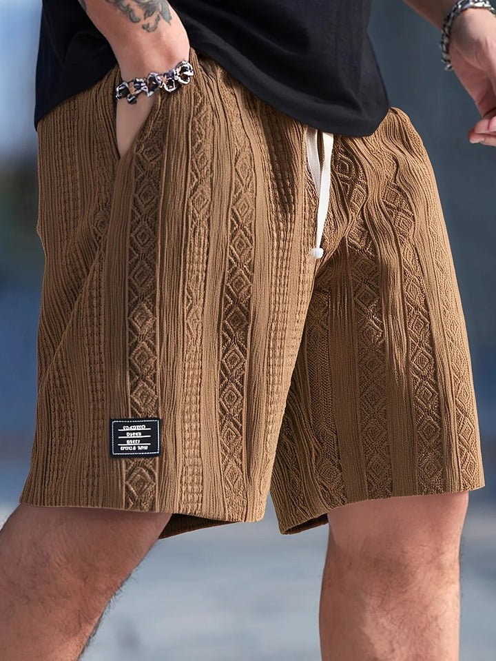 Andrew - Adjustable Drawstring Waist Shorts