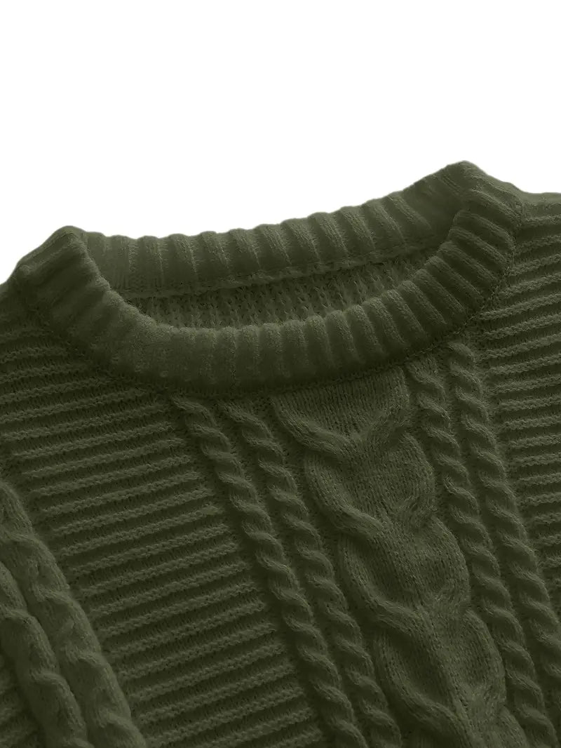 Jilson - Round Neck And Long Sleeve Textured Sweater