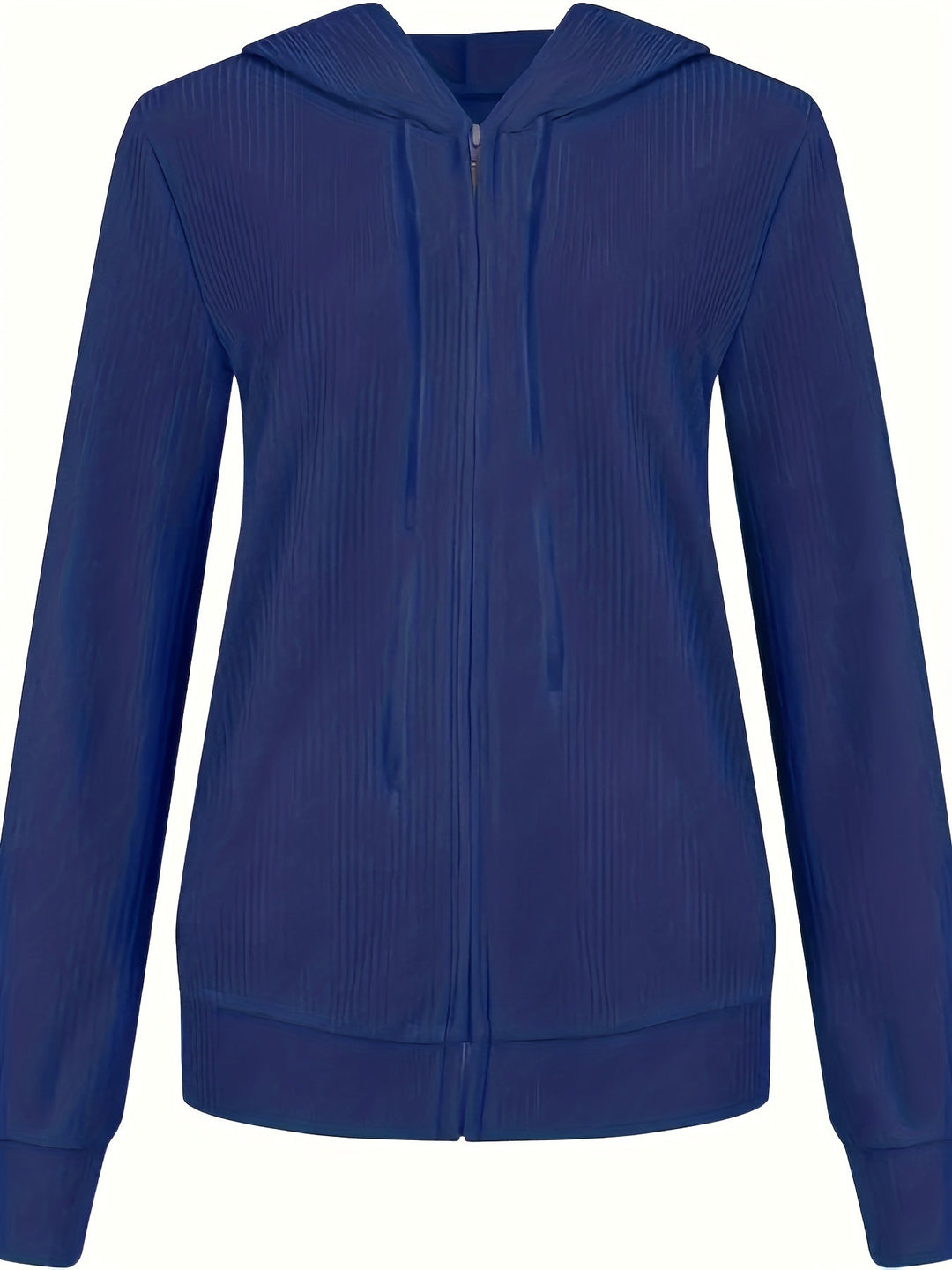 Moira - Long Sleeve Zip Up Drawstring Hoodies