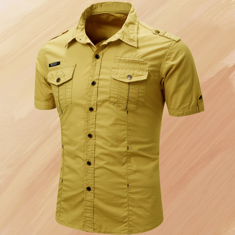 Ryder - Elegant Summer Short Sleeve Shirt With Pocket