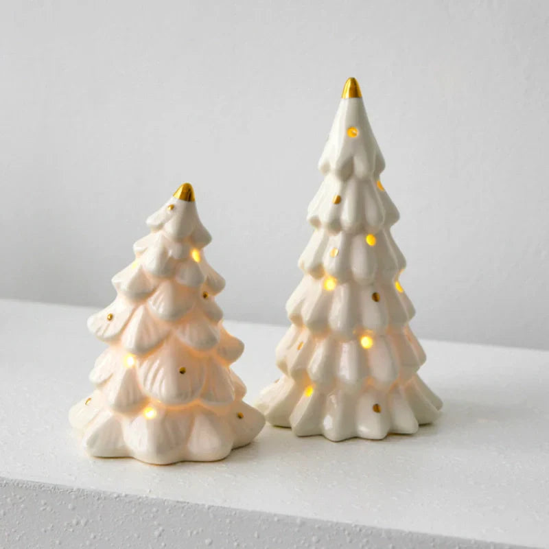 SnowLume - Ceramic Christmas Village LED Décor Set