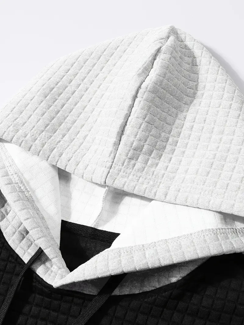 Arvid - Color Block Textured Hoodie