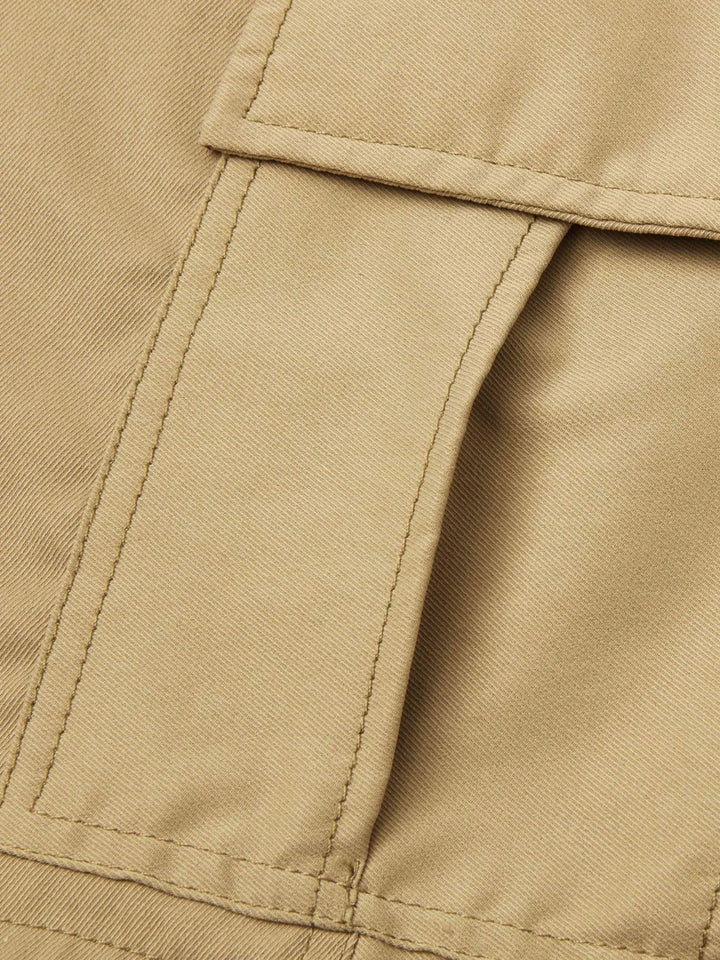 Lewand - Elegant Loose Fit Cargo Shorts With Side Pocket