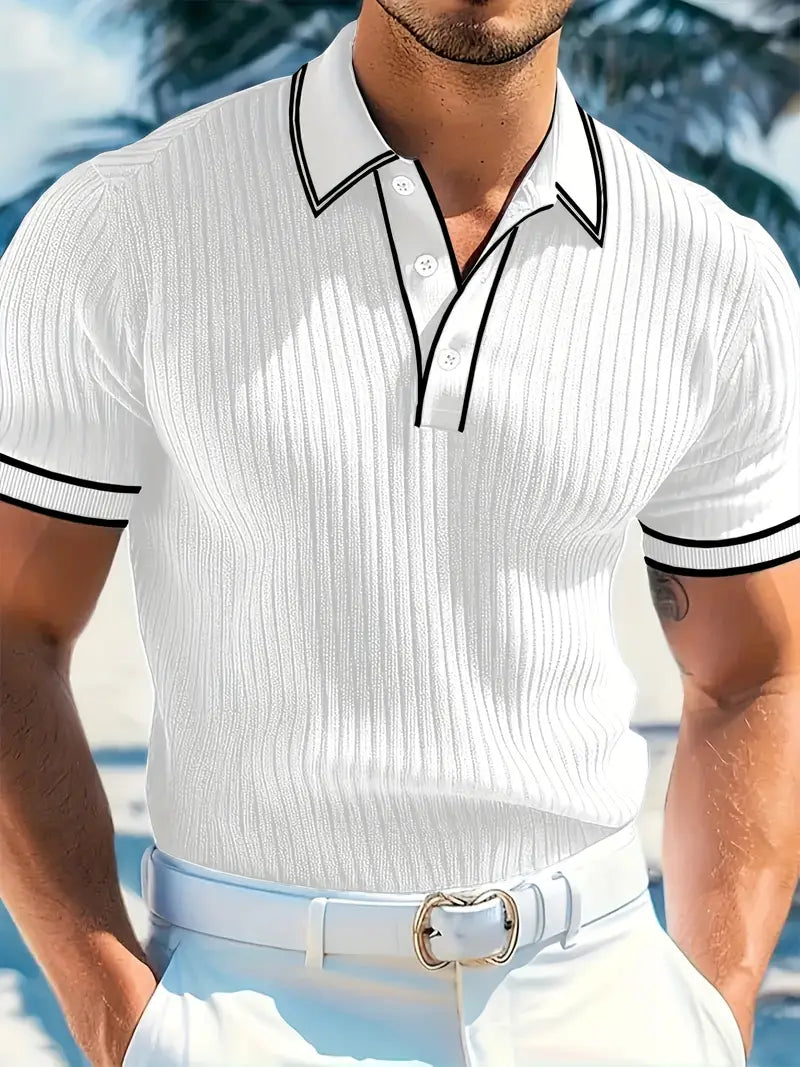 Orestis - Elegant Short Sleeve Polo Shirt