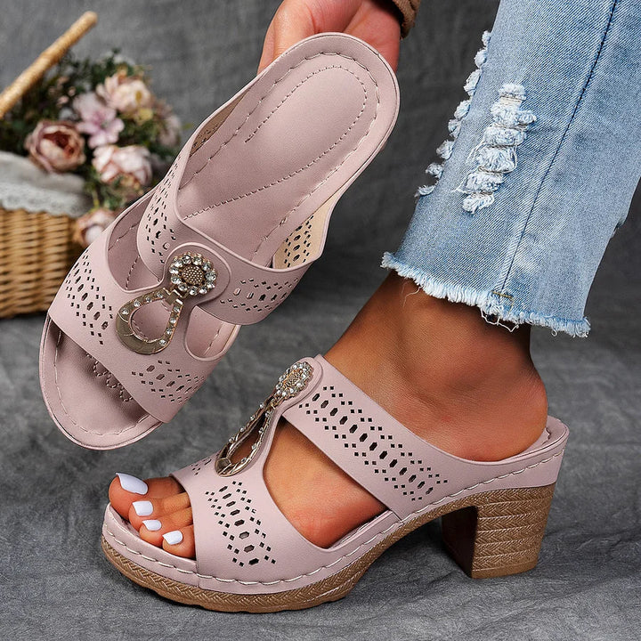 Nicoleta - Orthopedic Sandal With Zircon