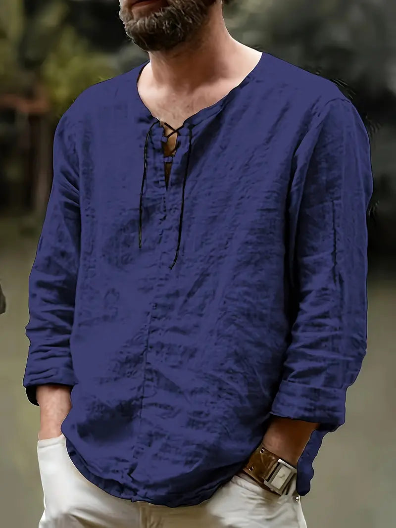 Pawel - Cotton Long Sleeve Shirt