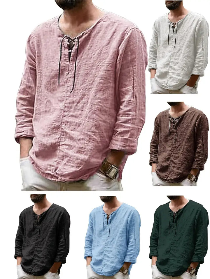 Pawel - Cotton Long Sleeve Shirt