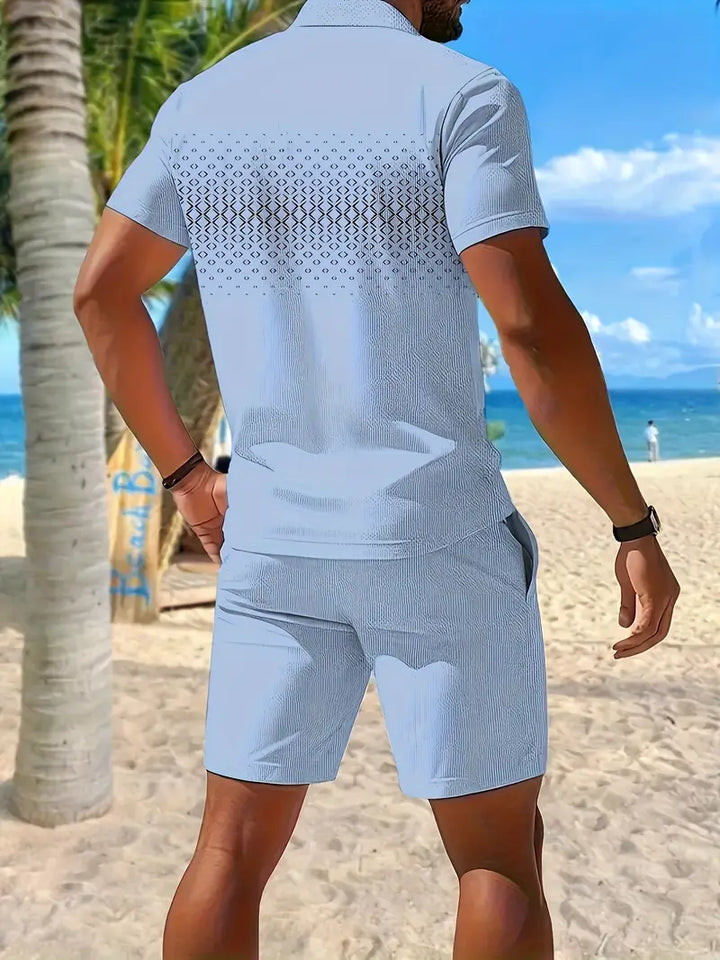 Zackary - Summer Short Sleeve Two Piece Set