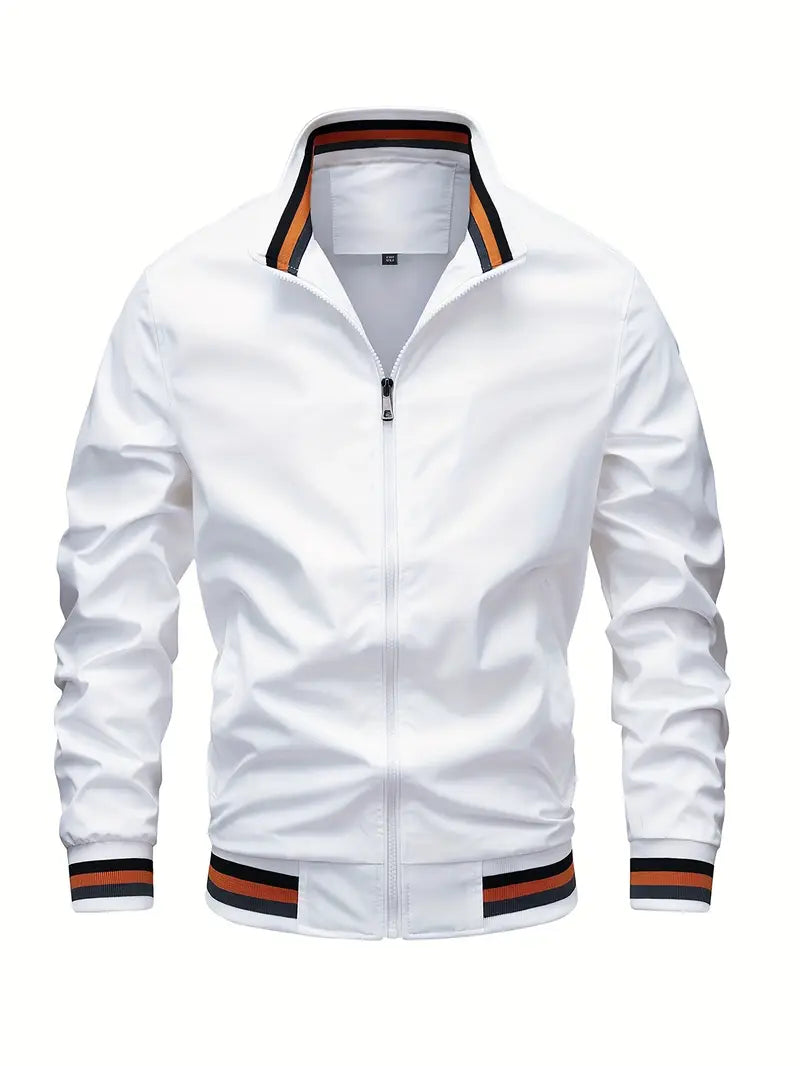 Stanton - Casual Stand Collar Zip Up Jacket
