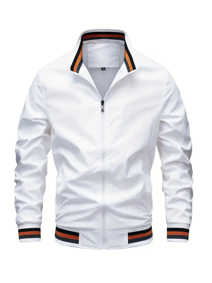 Stanton - Casual Stand Collar Zip Up Jacket