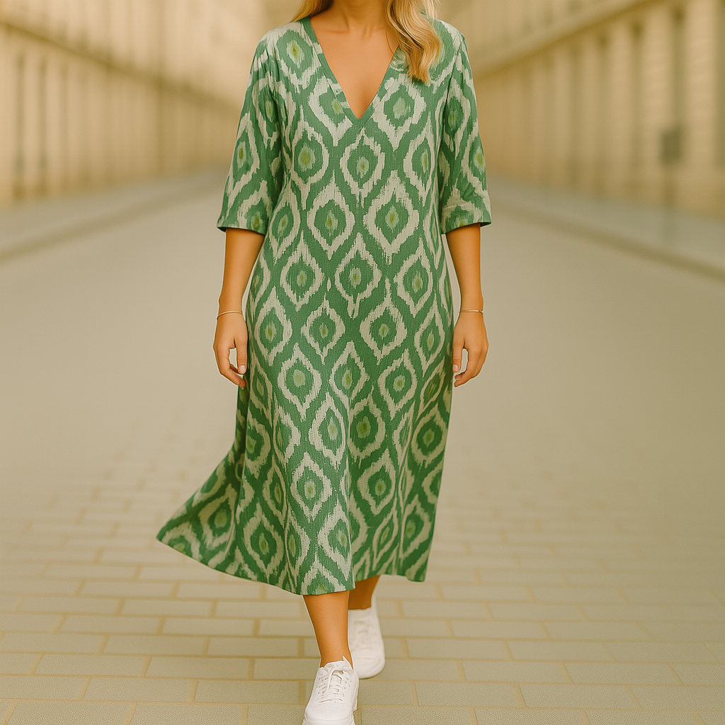 Ghislaine - Bohemian Print Long Dress