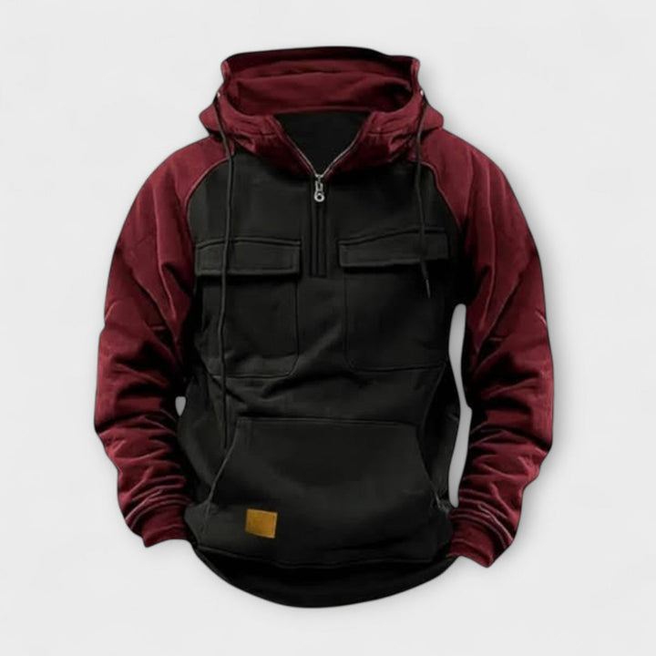 Sheldon - Casual Long Sleeve Hoodie With Front Pocket