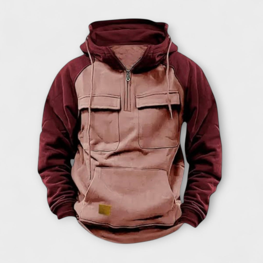 Sheldon - Casual Long Sleeve Hoodie With Front Pocket