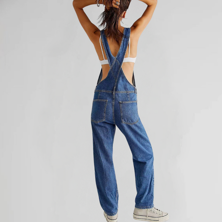 Jacqui - Comfortable Denim Jumpsuit