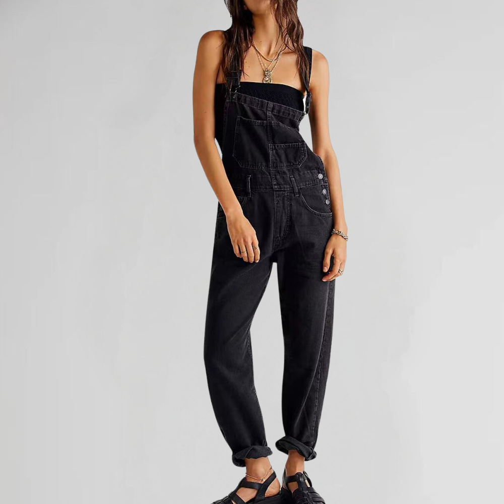 Jacqui - Comfortable Denim Jumpsuit