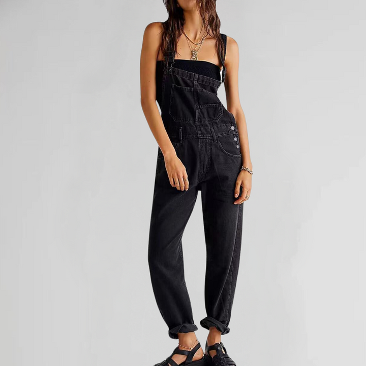 Jacqui - Comfortable Denim Jumpsuit