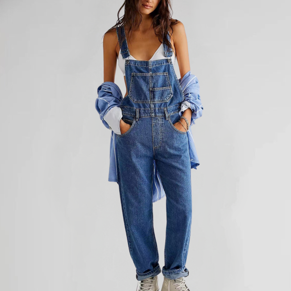 Jacqui - Comfortable Denim Jumpsuit