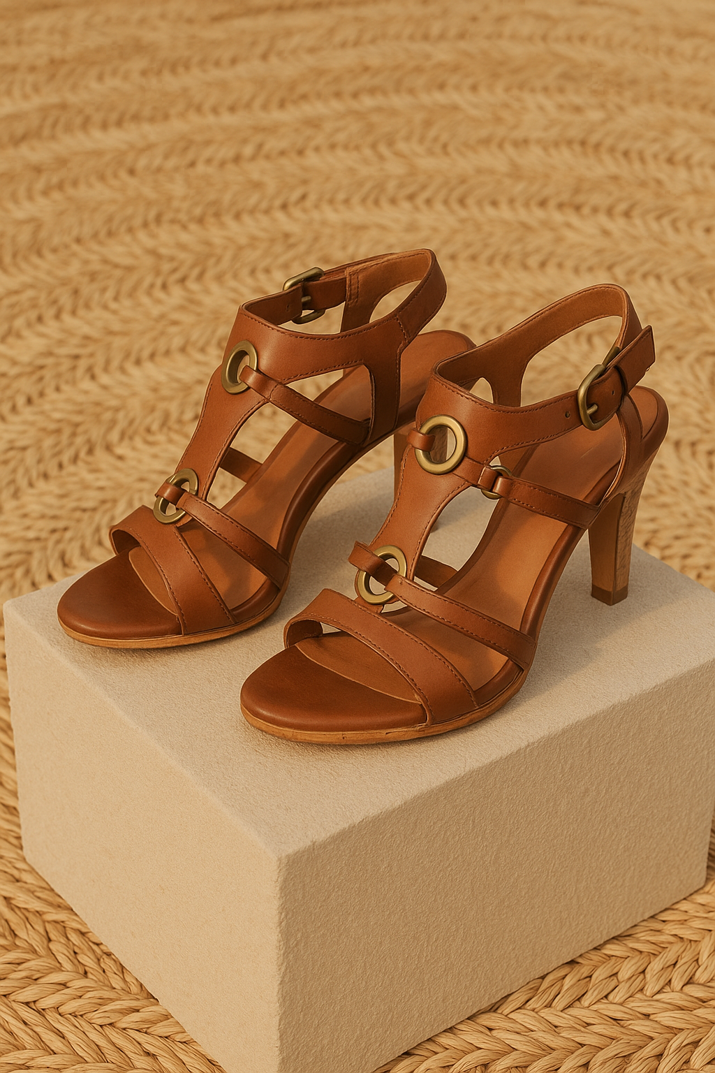 Terese - High Heel Sandals with Buckle Strap