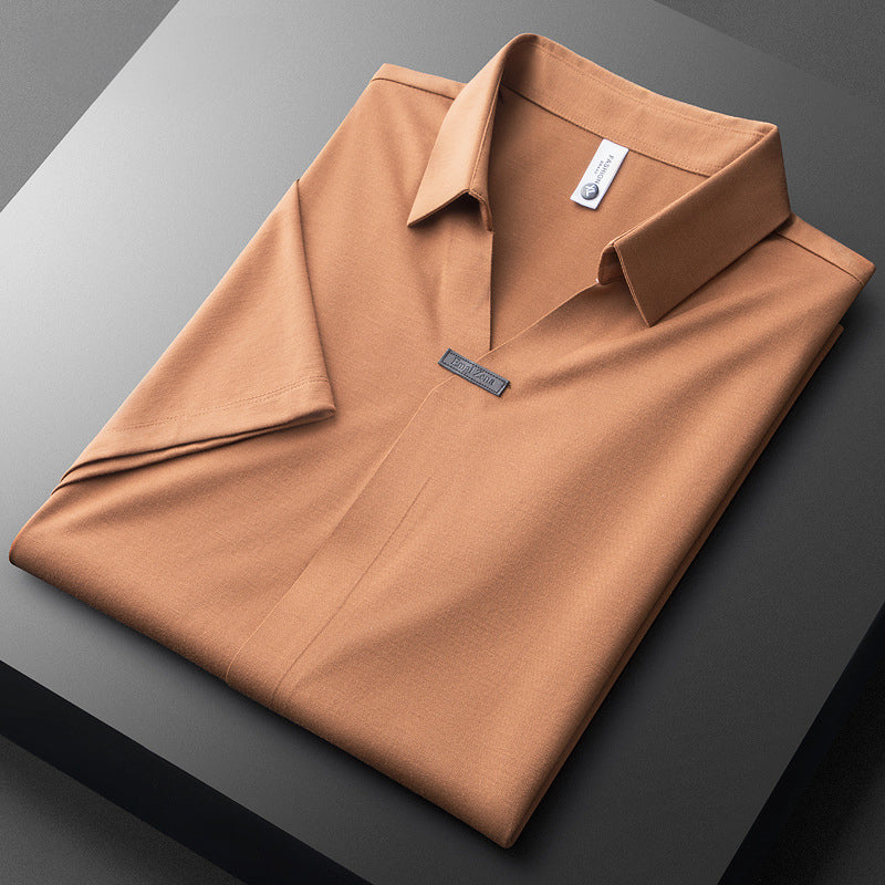 Milton - Breathable Silk Polo Shirt