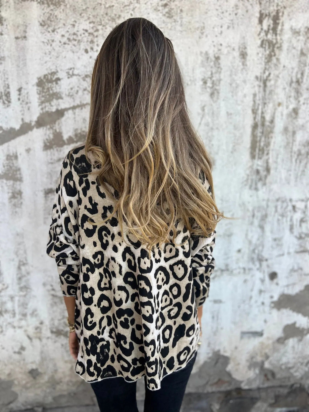 Swantje - Round Neck Leopard Print Blouse |1+1 Free