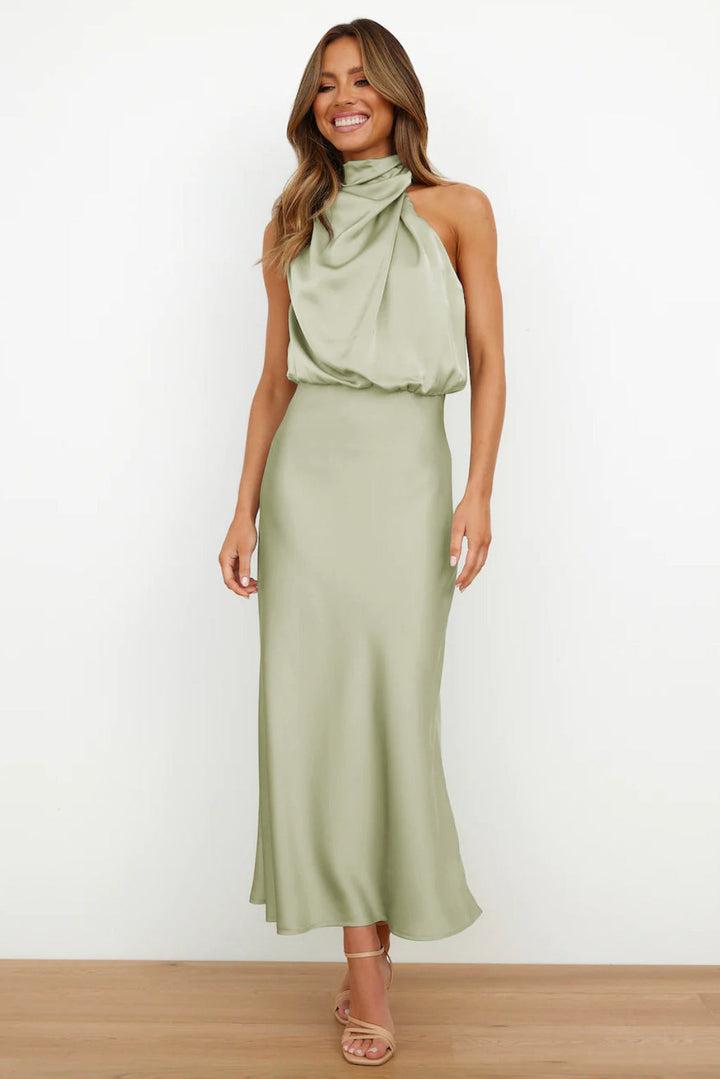 Lydia - Long Dress With Halter Neck