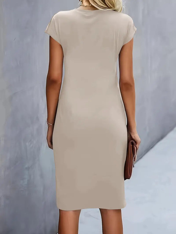 Adelina - Stylish Round Neck Dress