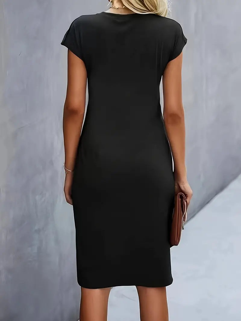 Adelina - Stylish Round Neck Dress