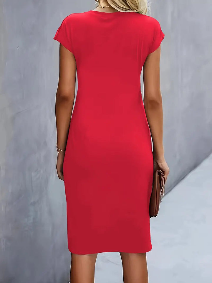 Adelina - Stylish Round Neck Dress