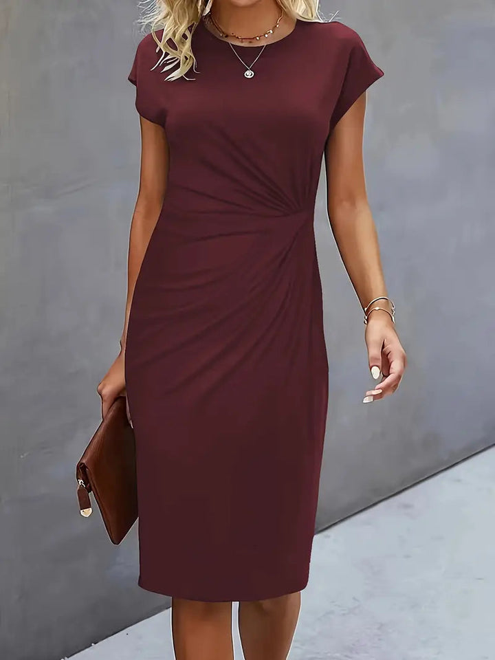 Adelina - Stylish Round Neck Dress