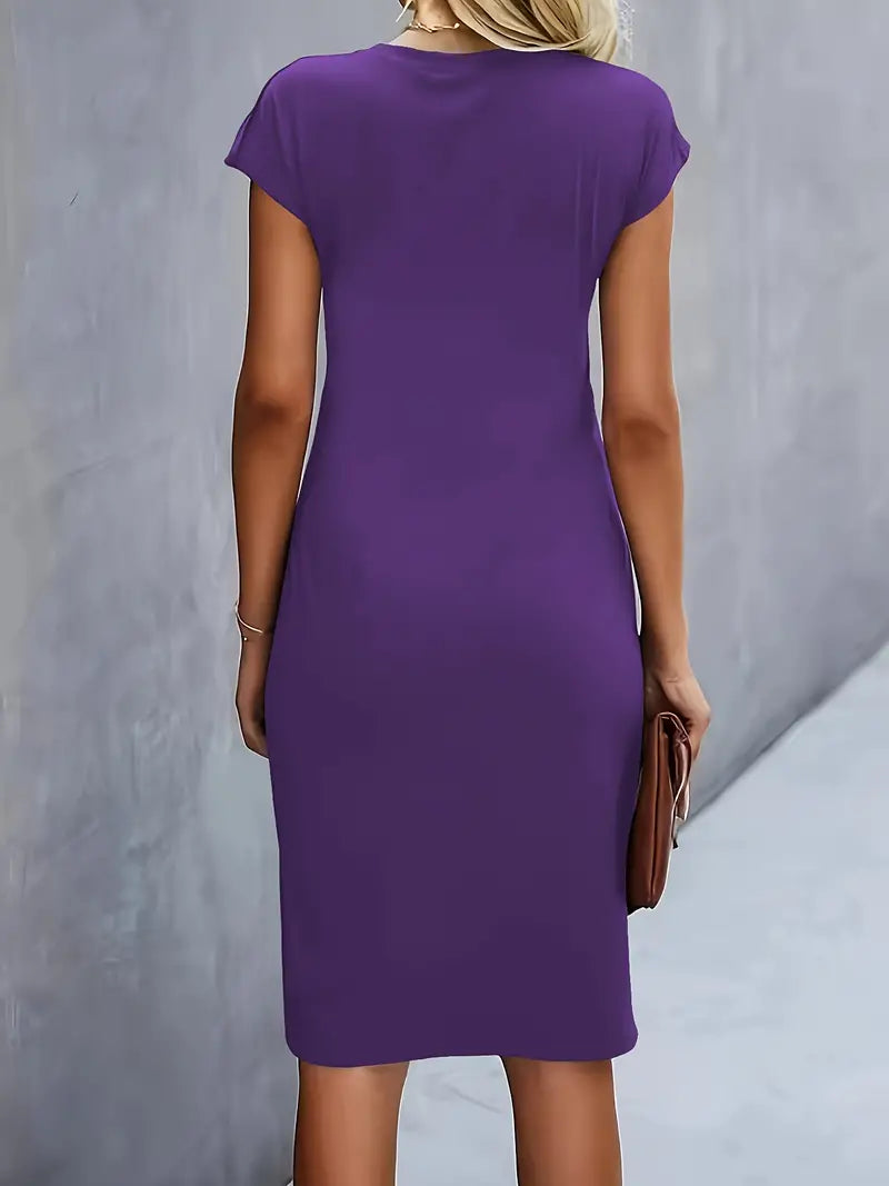 Adelina - Stylish Round Neck Dress
