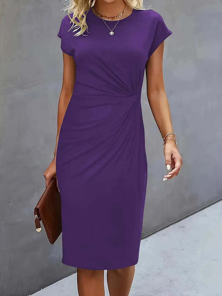 Adelina - Stylish Round Neck Dress